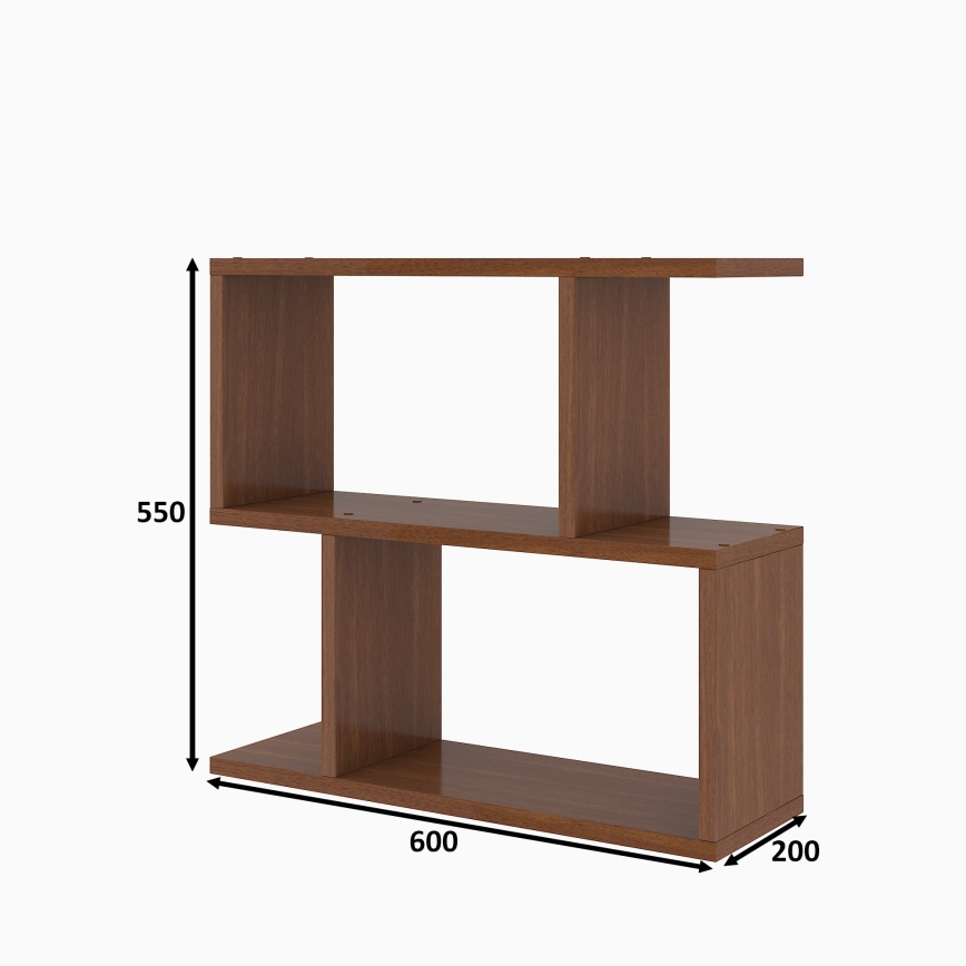 Table d'appoint LALE 55x60 cm marron