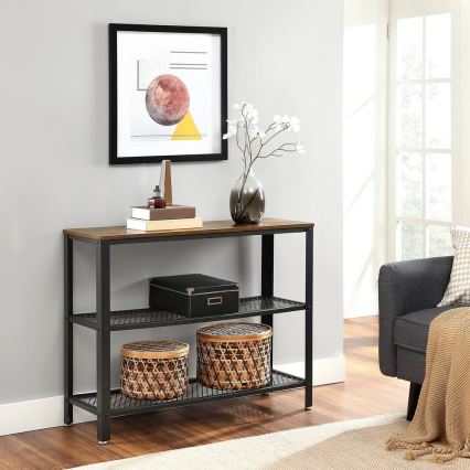 Table d'appoint LUVOR marron/noir