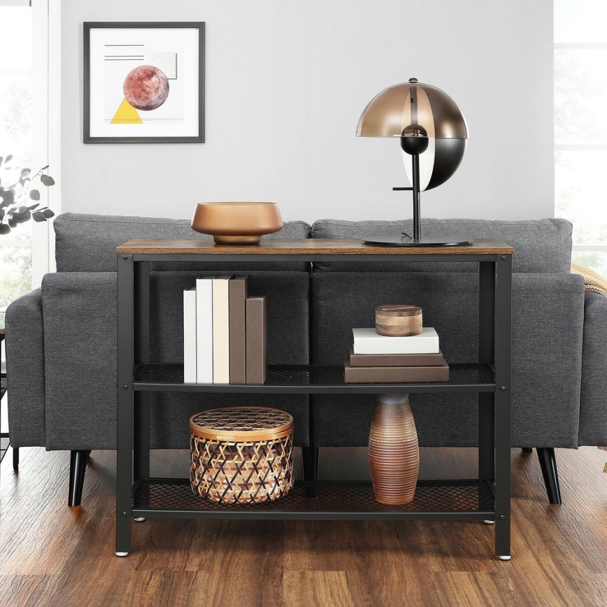 Table d'appoint LUVOR marron/noir