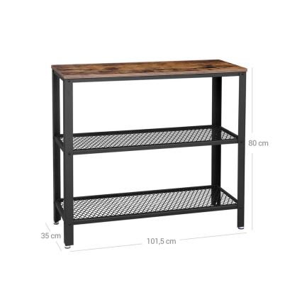Table d'appoint LUVOR marron/noir