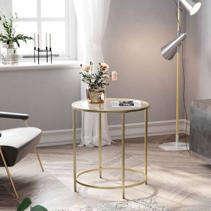 Table d'appoint LYRA dorée