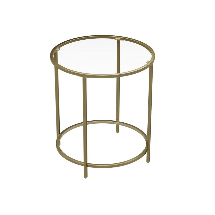 Table d'appoint LYRA dorée