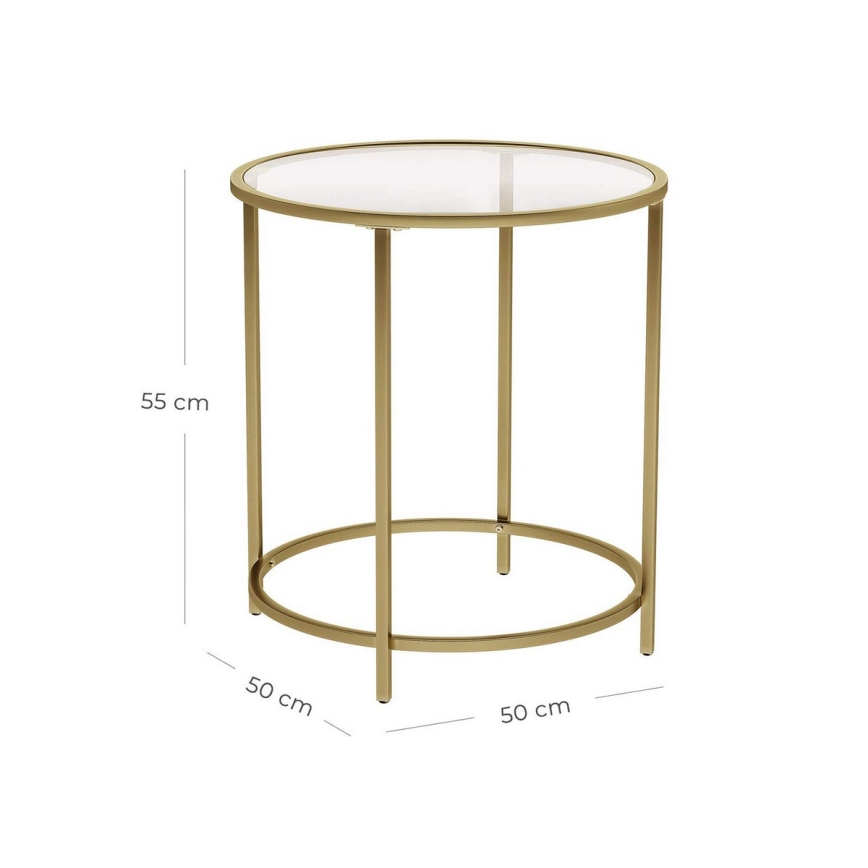 Table d'appoint LYRA dorée