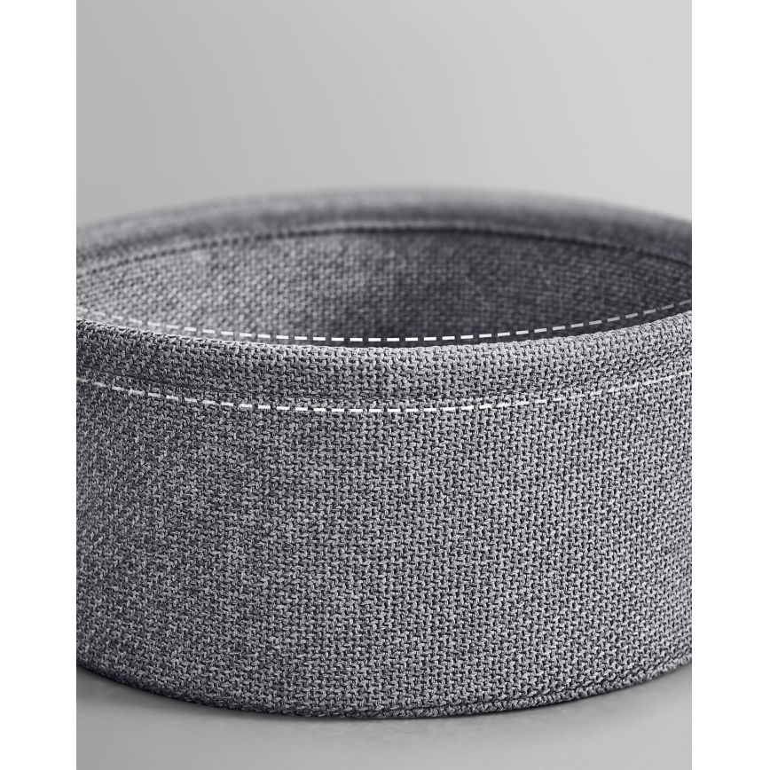 Table d'appoint NOIRA 45 cm avec prises électriques intégrées et ports USB, gris/noir