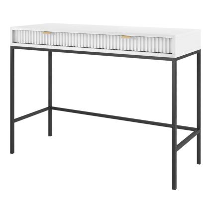 Table d'appoint NOVA 77x104 cm blanc/noir
