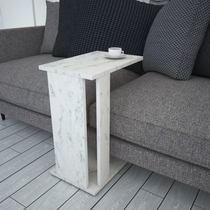 Table d'appoint PASIFIC 61x43 cm blanc