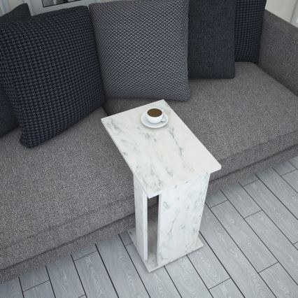 Table d'appoint PASIFIC 61x43 cm blanc