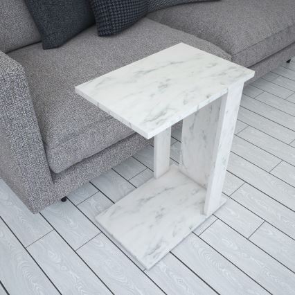 Table d'appoint PASIFIC 61x43 cm blanc