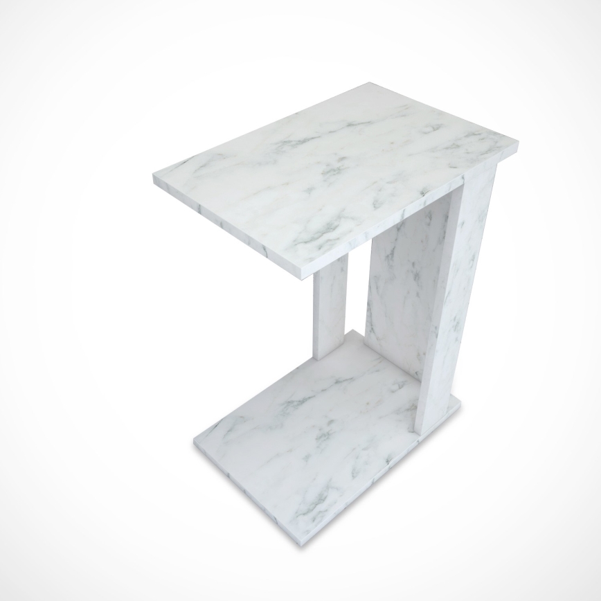 Table d'appoint PASIFIC 61x43 cm blanc