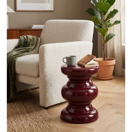 Table d'appoint PETIT Ø 31 cm, rouge