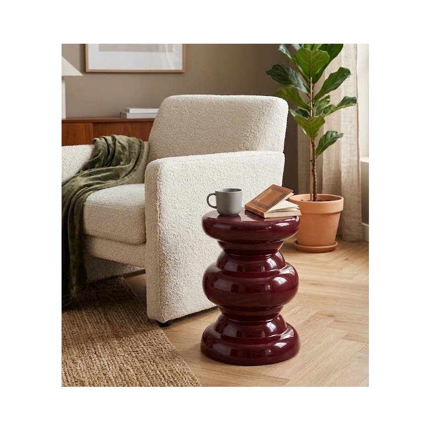 Table d'appoint PETIT Ø 31 cm, rouge