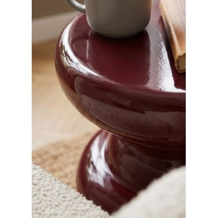 Table d'appoint PETIT Ø 31 cm, rouge