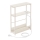 Table d'appoint ROD avec prise électrique intégrée et ports USB, blanc/crème