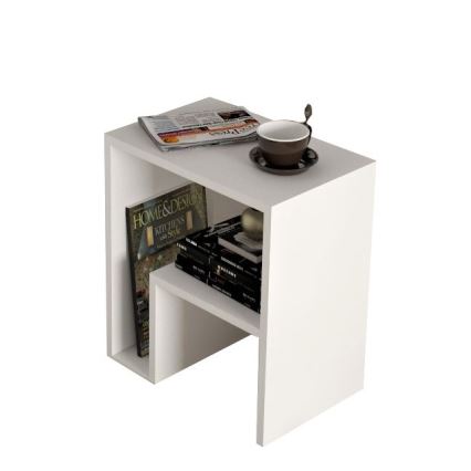Table d'appoint YEPA 52x45 cm blanche