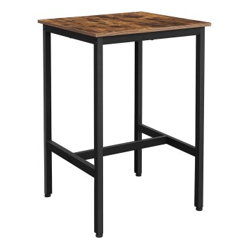 Table de bar BARTIS marron/noir