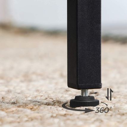 Table de bar BARTIS marron/noir