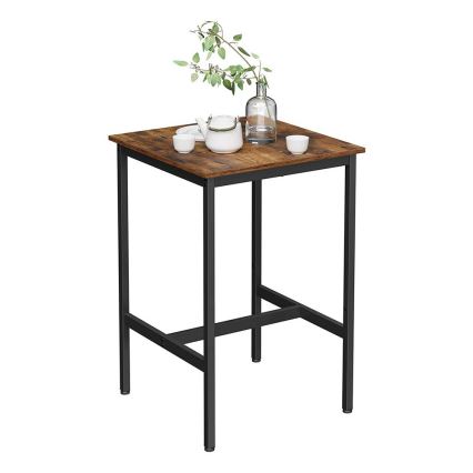 Table de bar BARTIS marron/noir