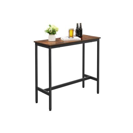 Table de bar BARTIS marron/noir