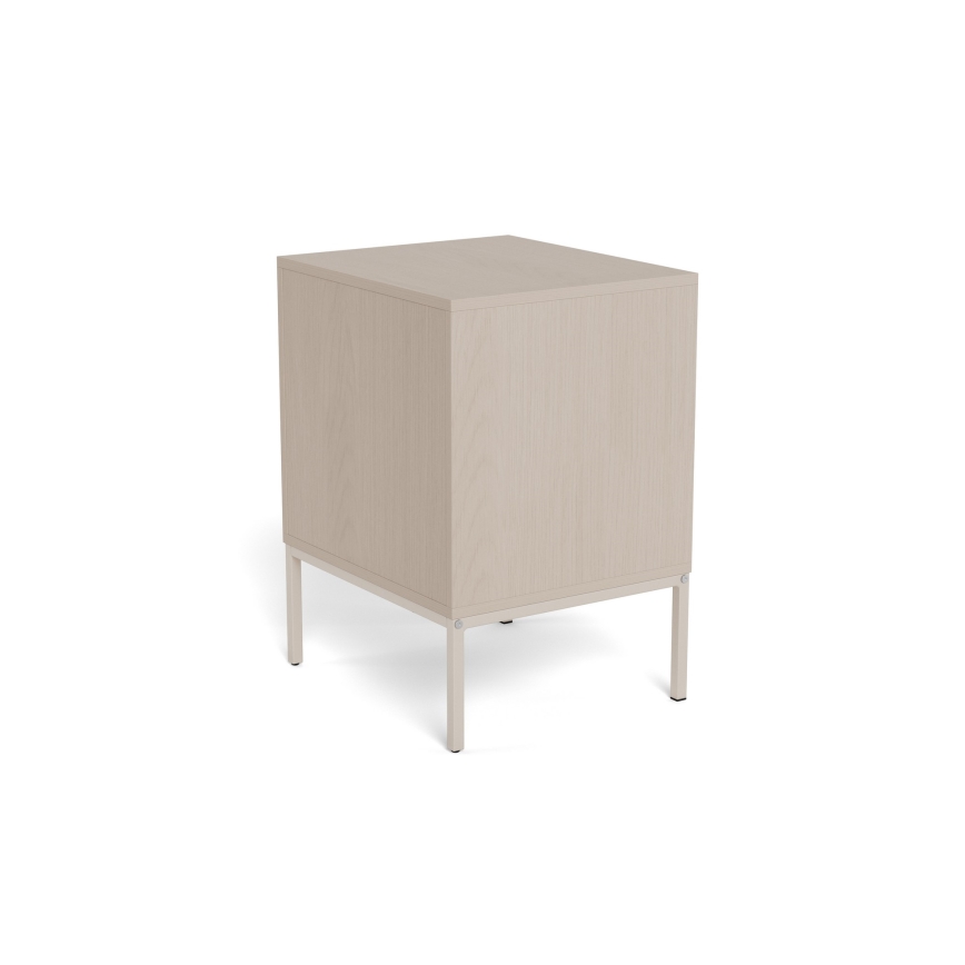 Table de chevet ALIN 46x40 cm taupe