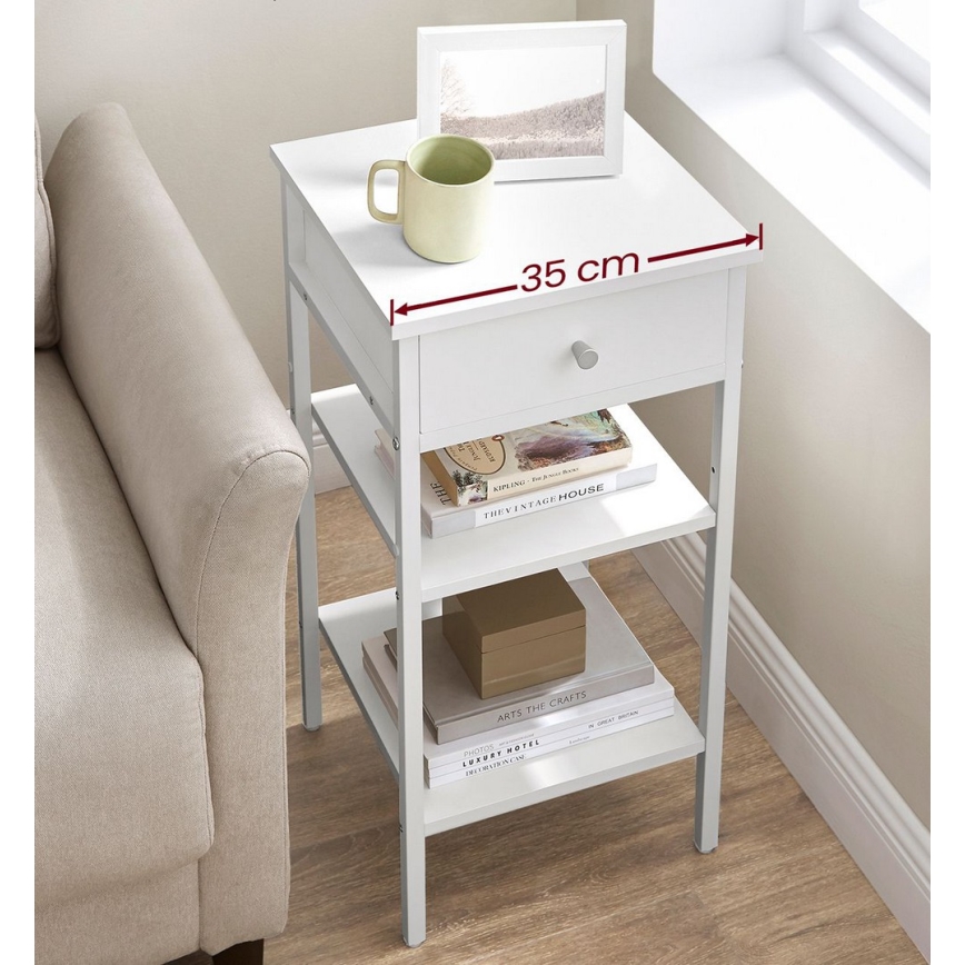 Table de chevet ARIN blanche