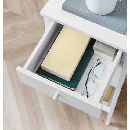 Table de chevet ARIN blanche