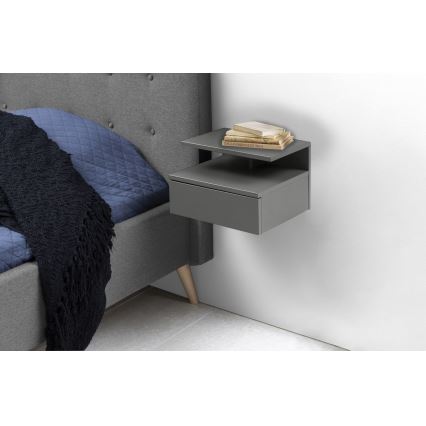 Table de chevet AVA gris