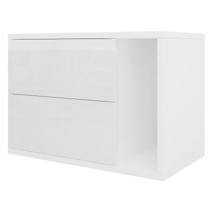 Table de chevet BECE 40x57 cm blanc