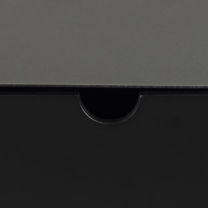 Table de chevet BEKIM avec fixation murale, noir