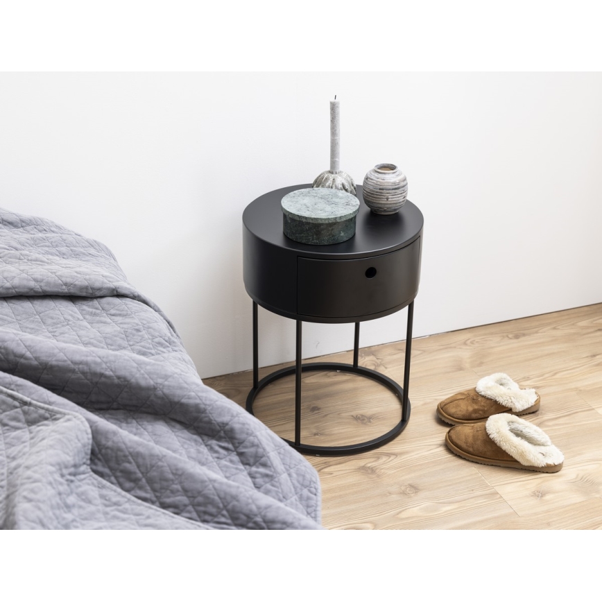 Table de chevet COLUM noir