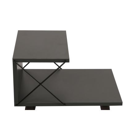 Table de chevet CROSS 55x50 cm anthracite