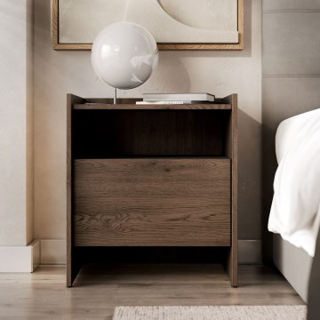 Table de chevet JAPANDI 60x53 cm chêne Baltic Storm