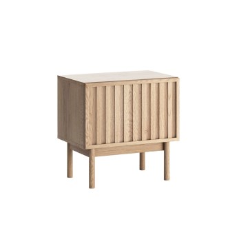Table de chevet KIOTO 53 x 53 cm, chêne Cremona