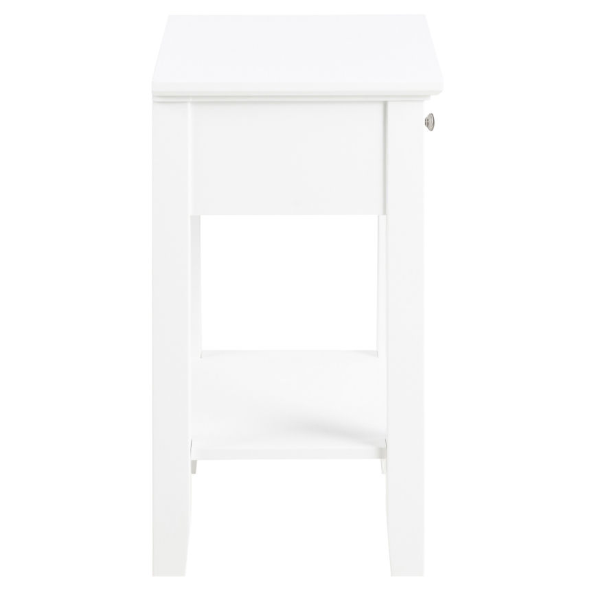 Table de chevet LARA blanc