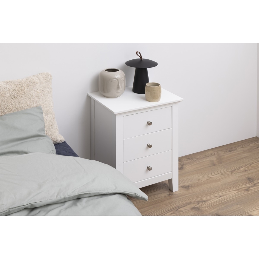 Table de chevet LARA blanc