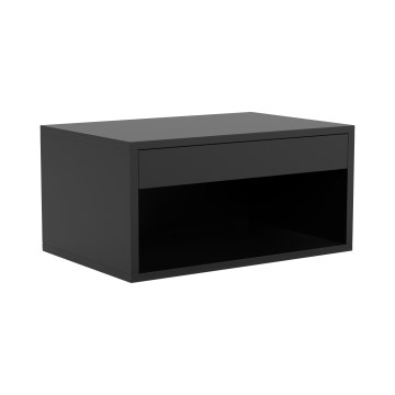 Table de chevet LIGNE 50x35 cm noire