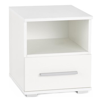 Table de chevet LIMA 44x40 cm blanc