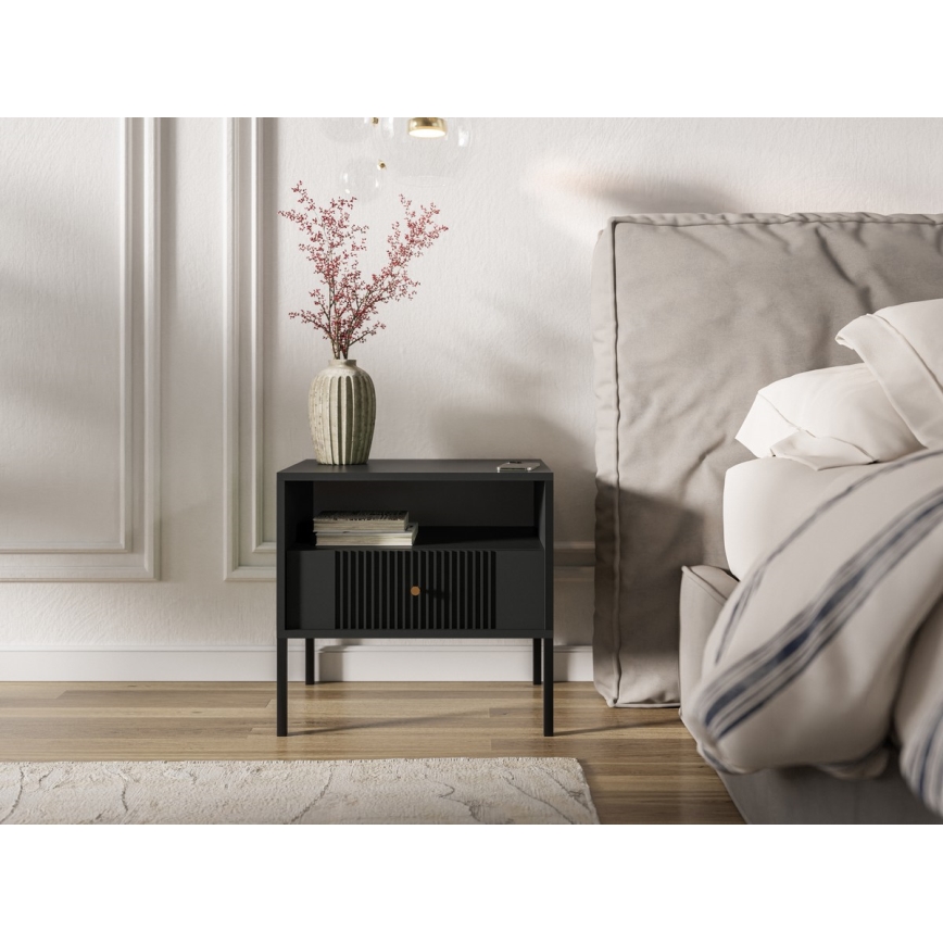 Table de chevet LUE noire