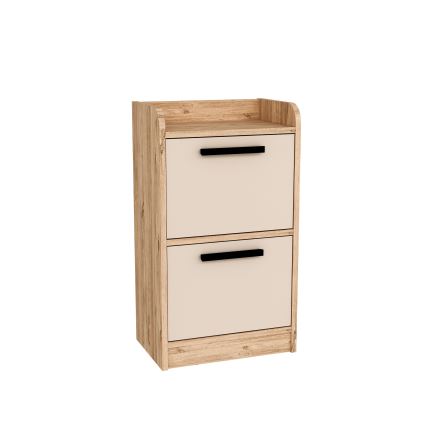 Table de chevet LUSES 79,4x45 cm pin atlantique/beige