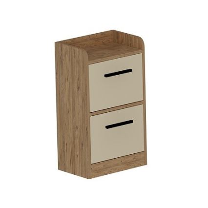 Table de chevet LUSES 79,4x45 cm pin atlantique/beige