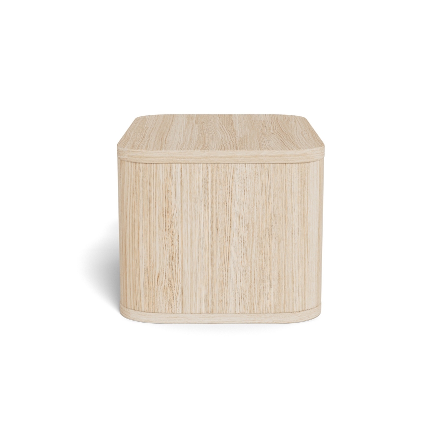 Table de chevet MADERA 46x30 cm, chêne blanchi