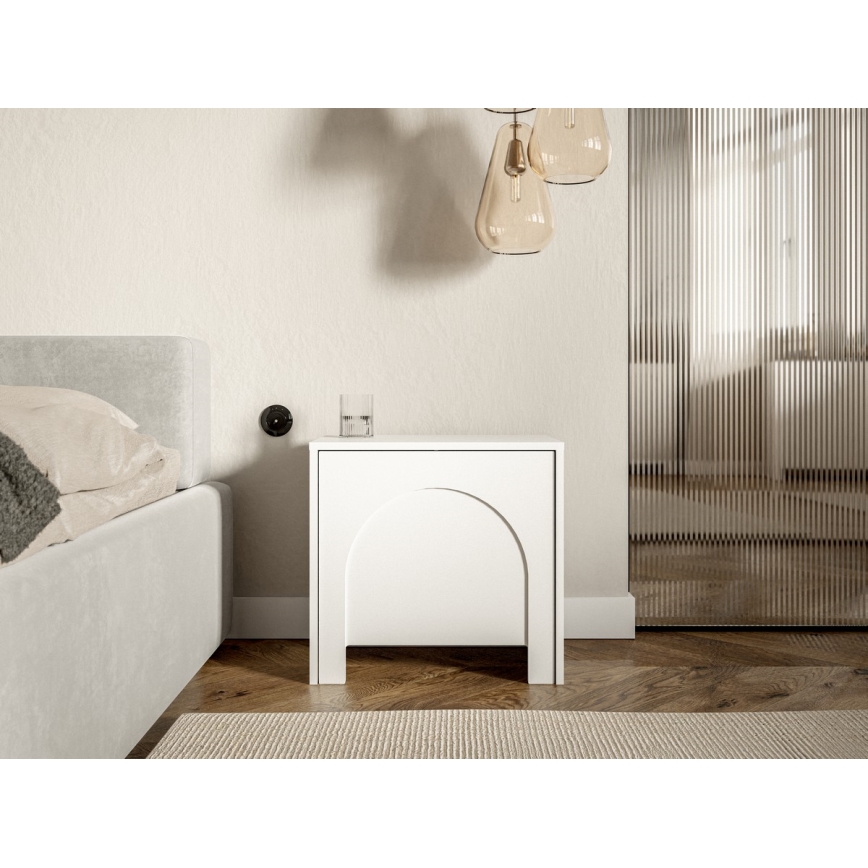 Table de chevet NIO blanche