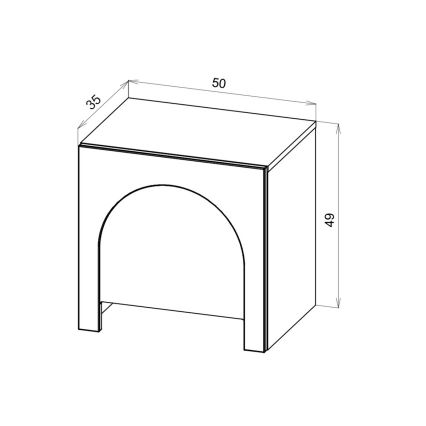 Table de chevet NIO blanche