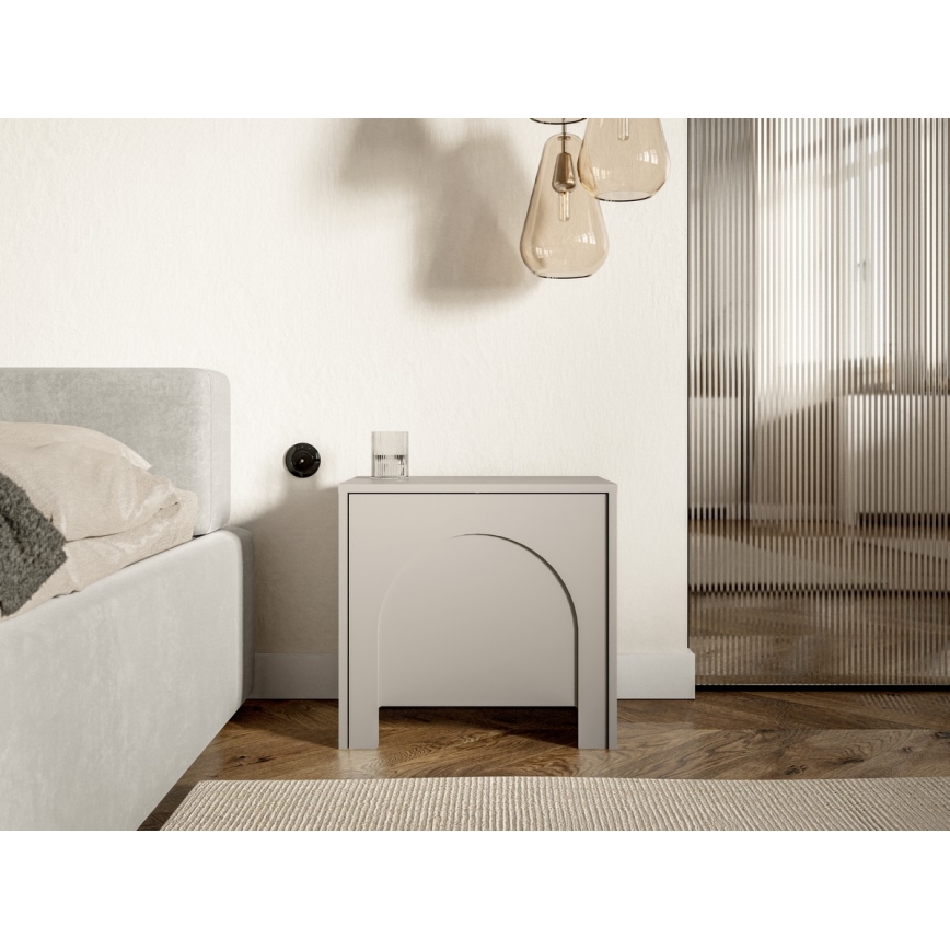 Table de chevet NIO cachemire/beige