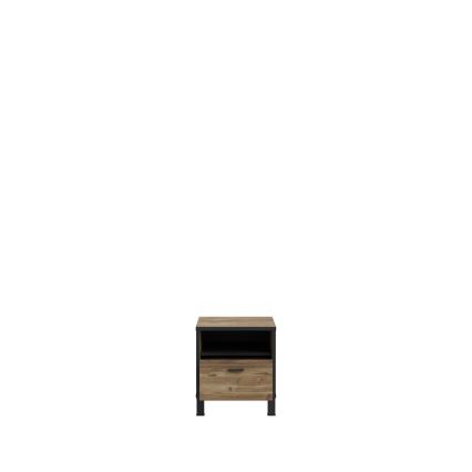 Table de chevet OREN marron/noir