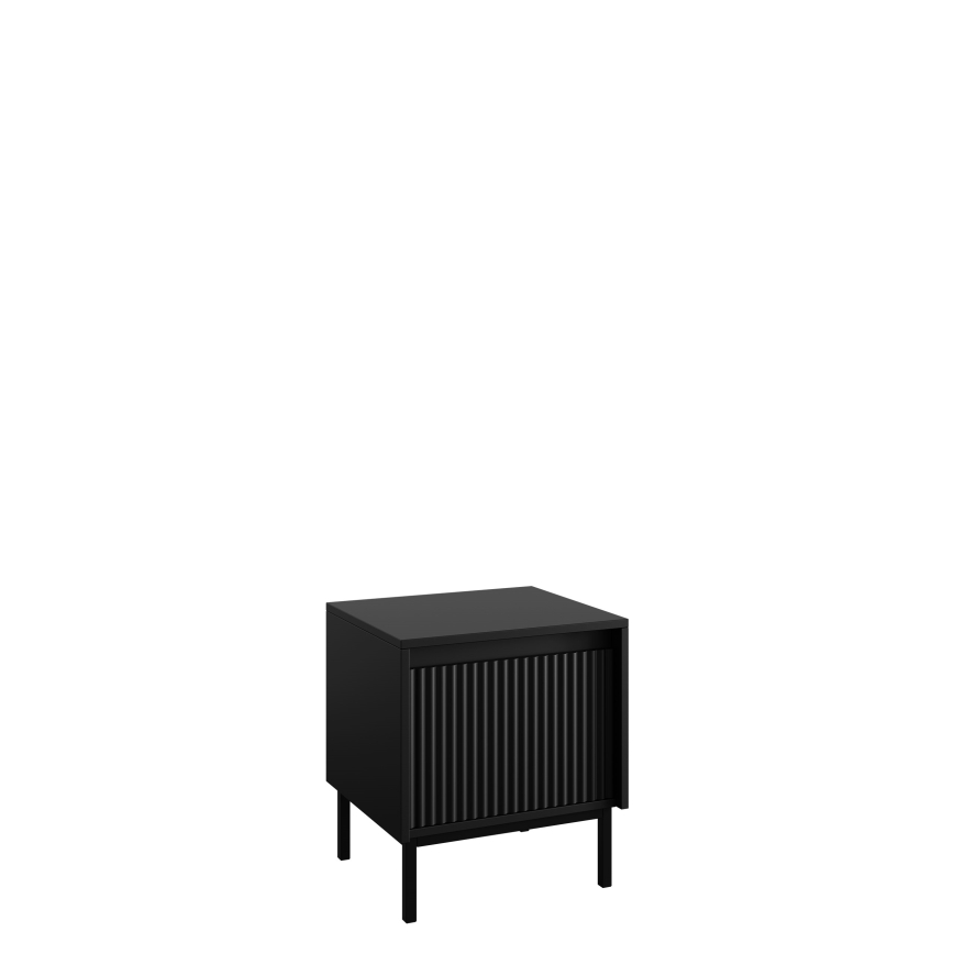 Table de chevet OZMI 45x50 cm noire