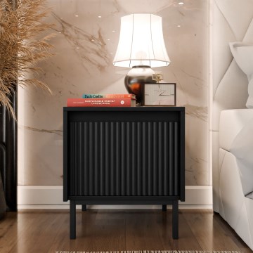 Table de chevet OZMI 50 x 45 cm noire