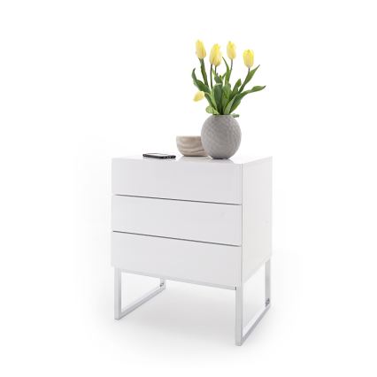 Table de chevet ROCKY XL blanche