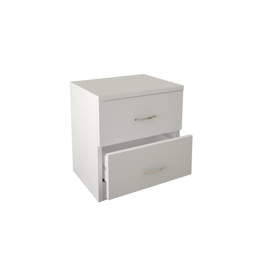 Table de chevet SINE 42x40 cm blanc