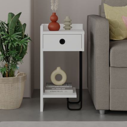 Table de chevet SONY blanche