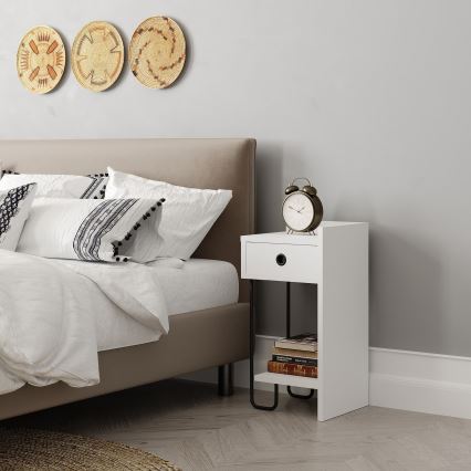 Table de chevet SONY blanche